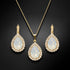 Комплект "Debesu Piliens (White Opal)" с кристаллами Swarovski™